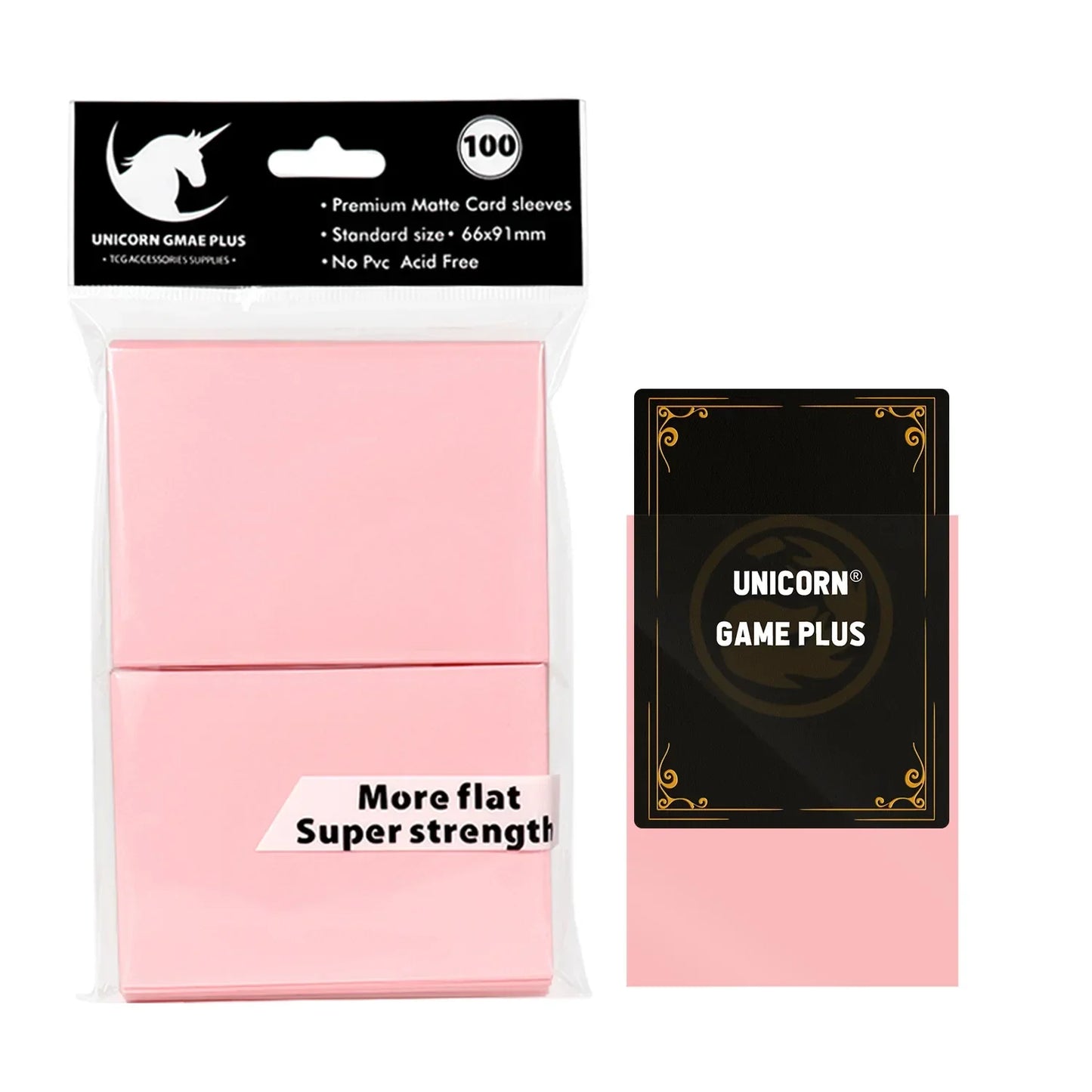 100PCS Matte Card Sleeves - 66x91mm TCG Trading Card Protectors for Pokémon, Tarot & Board Games