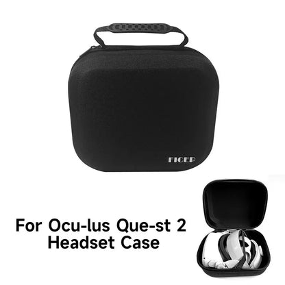 FICEP Hard EVA Carrying Case for Oculus Quest 2, Meta Quest 3 & Pico 4 – Portable VR Headset Travel Storage Bag