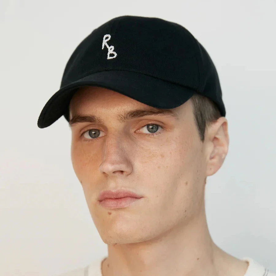 Monogram Cotton Baseball Cap - Hand-Dyed Soft Fabric Embroidered Letter Dad Hat