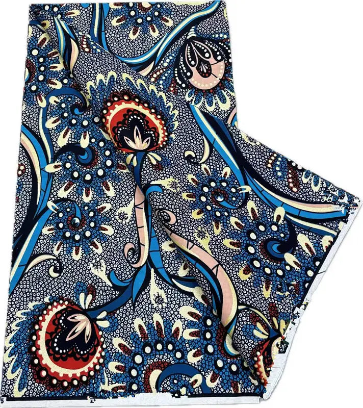 100% Cotton African Wax Print Fabric - High Quality Ankara Fabric 6 Yards