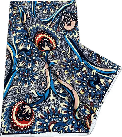 100% Cotton African Wax Print Fabric - High Quality Ankara Fabric 6 Yards