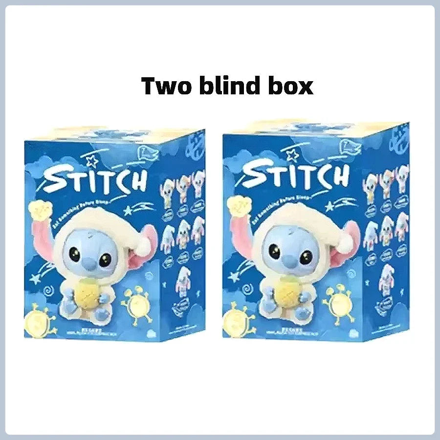 Miniso New Stitch "Eat Something Before Sleep" Series Vinyl Blind Box – Cute Plush Doll Bag Pendant Mystery Toy Surprise Gift