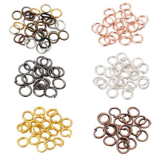 DIY Jewelry Jump Rings - 50-200pcs Split Ring Connectors 3-20mm for Handmade Accessories and Craft Making Supplies
