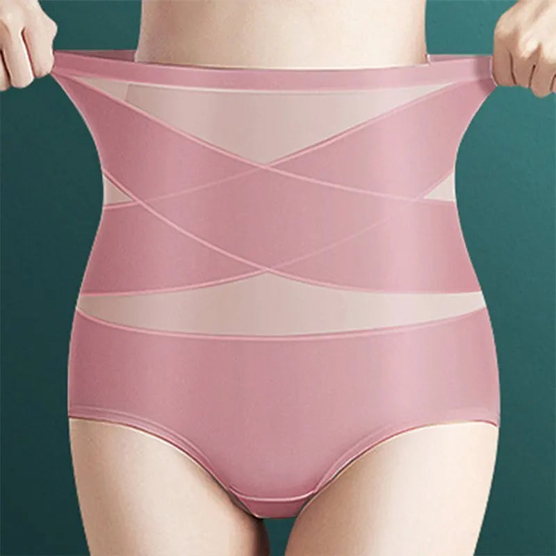 Women's High-Waist Postpartum Silk Pants – Abdominal Lifting & Shaping Girdle