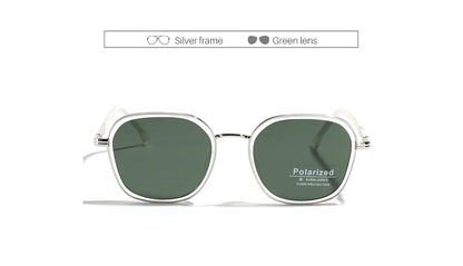 OVZA TR90 Polarized Sunglasses – Fashion Square Frame Driving Glasses for Men & Women S2074