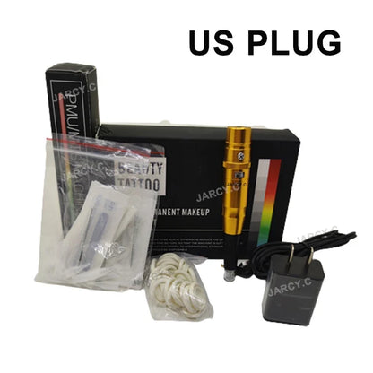 Permanent Makeup Tattoo Pen Machine - Eyebrow and Lip Microblading Tattoo Gun for PMU Beginners