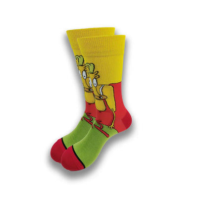 Spring and Autumn Cartoon Movie Character Socks for Men & Women – Funny Fashion High Quality Crew Tube Socks, Unisex Casual Cotton Socks