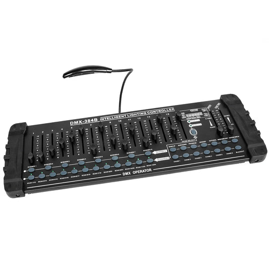 Yiflamefly 384 Channel DMX512 Lighting Controller - Stage Light Programming Console for DJ, Concert & Professional Events