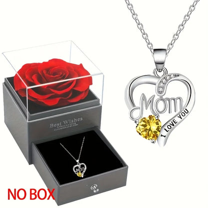 Heart Pendant Necklace - Elegant Hollow Design Jewelry Gift for Mother’s Day, Best Friends & Special Occasions