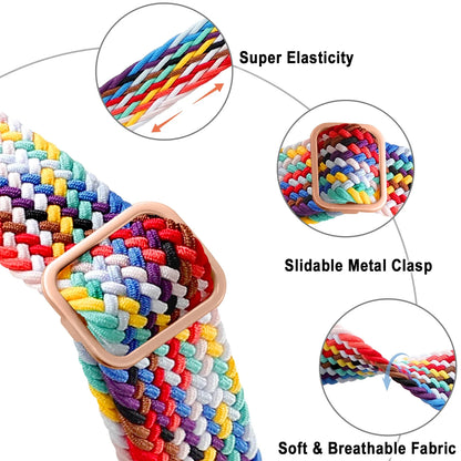 Braided Solo Loop Apple Watch Band – Adjustable Nylon Strap for iWatch Series SE, 4–8 & Ultra (40mm–49mm) Bracelet Wristband