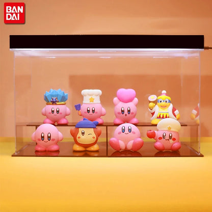 8pcs Kirby Anime Figure Set – Cute Pink Mini Figures for Kids’ Collectible Toys & Gifts