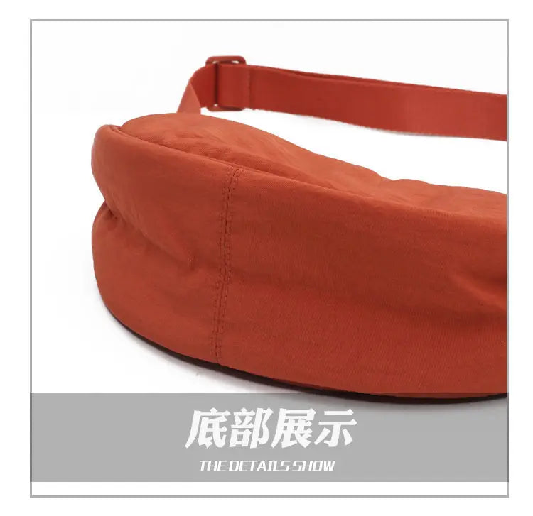 Upgraded Women's Messenger Bag – Simple Design Nylon Hobo, Small Vintage Shoulder Purse & Cloth Handbag