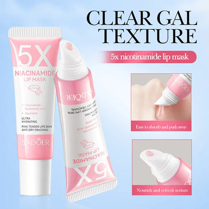 Niacinamide Plumping Lip Mask 5X - Overnight Hydration for Soft, Smooth Lips