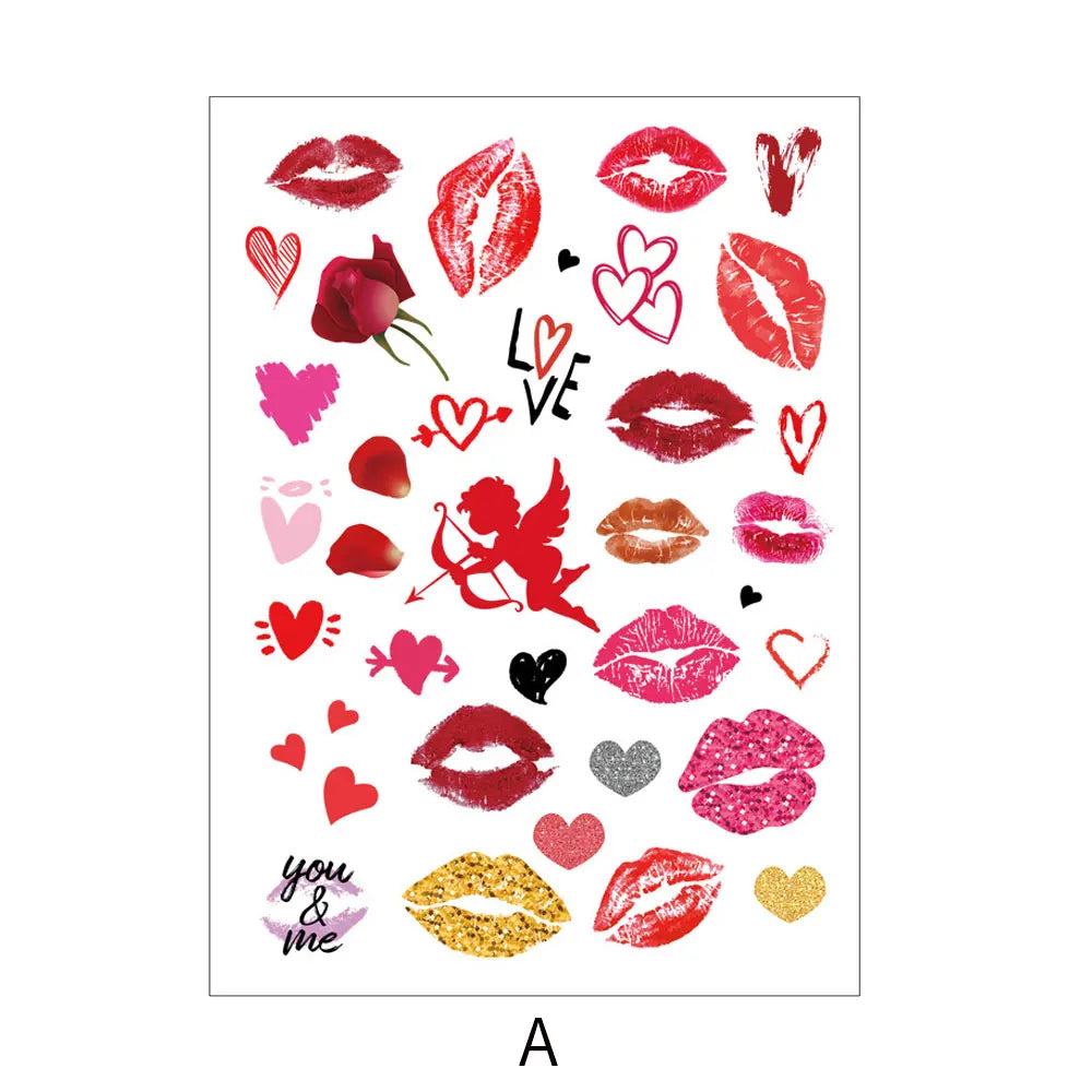 Waterproof Gold Foil Temporary Tattoo Stickers – Crown & Ring Bridal Party Body Art Decals
