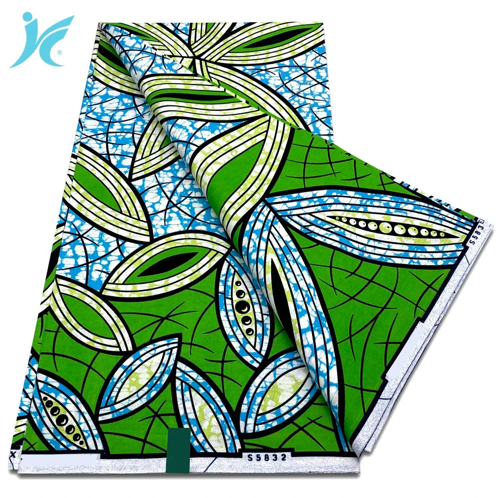 African Real Wax Print Fabric - 100% Cotton Ankara Sewing Material Wholesale Quality