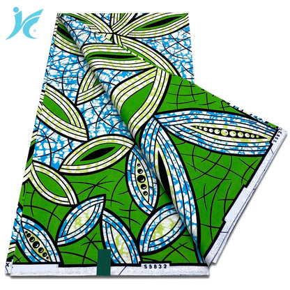 African Real Wax Print Fabric - 100% Cotton Ankara Sewing Material Wholesale Quality