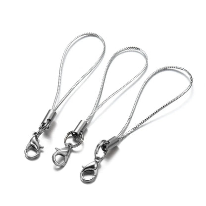 20/50/100PCS Lanyard Strap Cords - Lobster Clasp Rope Keychains for Charms, Pendants, Mobile Accessories & DIY Crafts