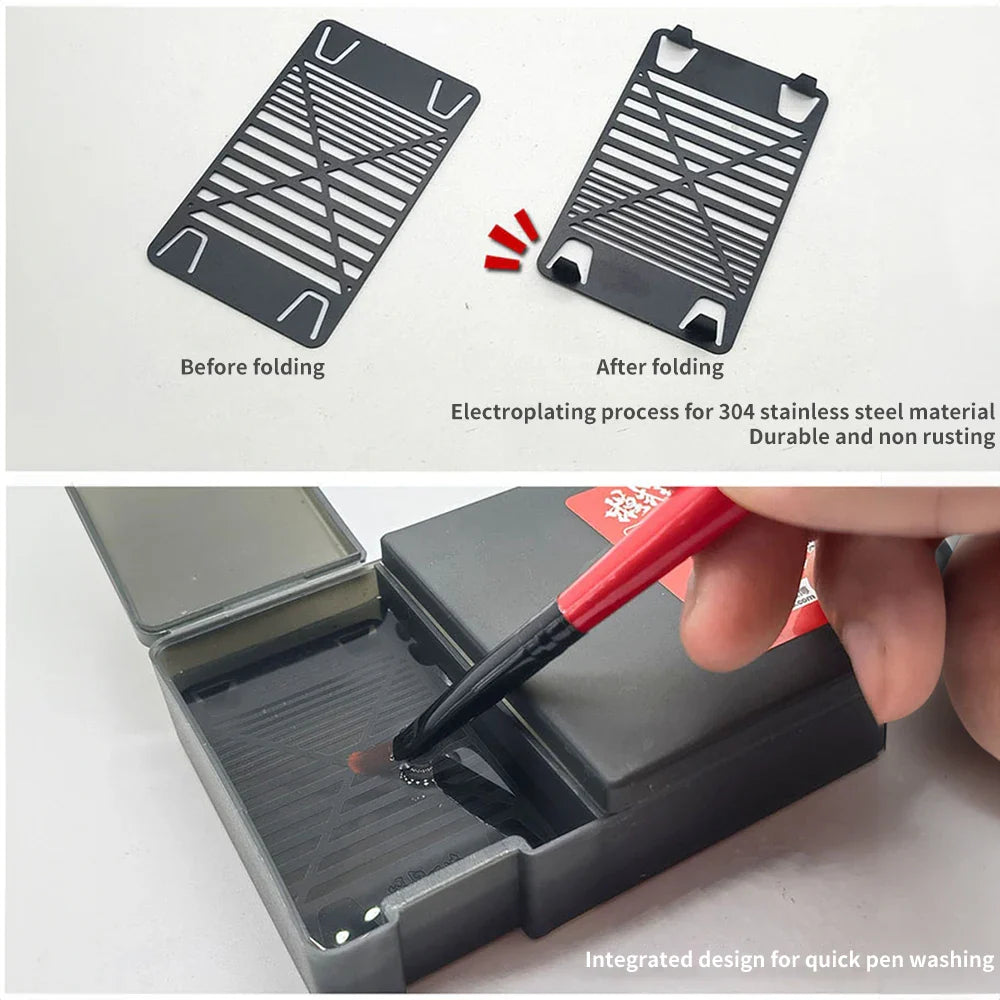 Portable Wet Palette for Acrylic Painting: Keeps Paint Wet for Miniatures & Models