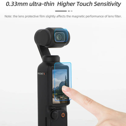 Tempered Glass for DJI Osmo Pocket 3 – HD Screen & Lens Protector Set, Explosion-Proof Accessories