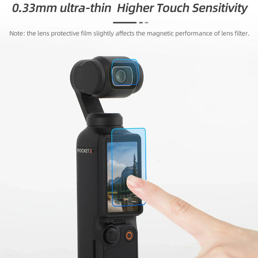 Tempered Glass for DJI Osmo Pocket 3 – HD Screen & Lens Protector Set, Explosion-Proof Accessories