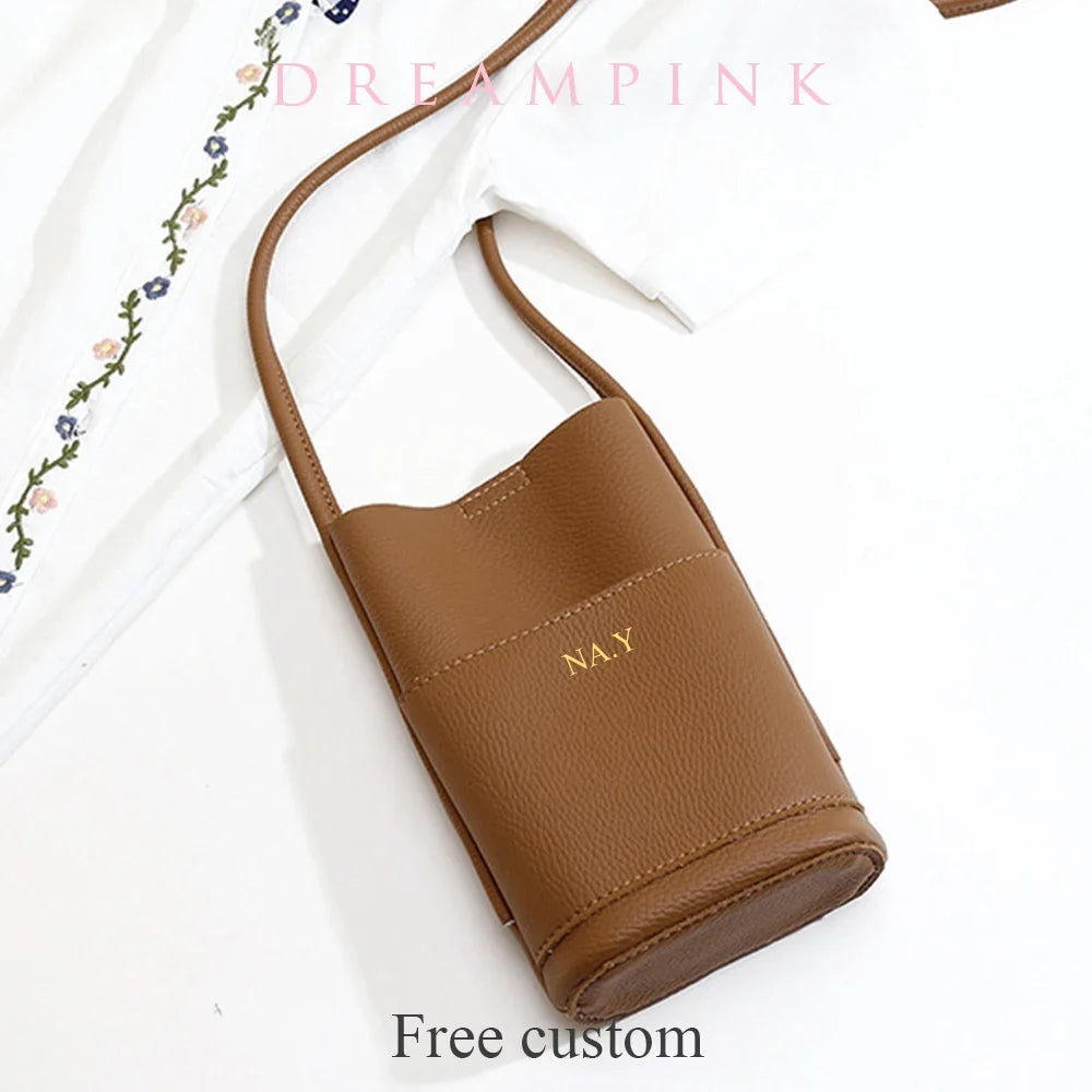 Personalized Name Crossbody Bag - Women’s Custom Initials Mini Phone Sling Purse with Shoulder Wallet for Daily Use