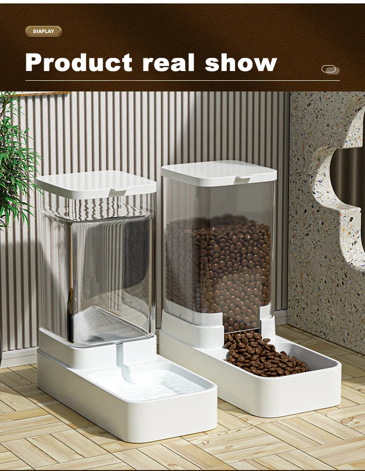Gravity Automatic Pet Feeder – Food and Water Dispenser for Cats and Dogs