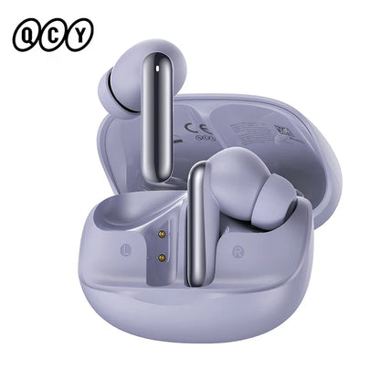 QCY Melobuds N50 ANC Wireless Earbuds - Bluetooth 5.4 Noise Cancelling Earphones with 6-Mic Clear Calls & Multipoint Connection