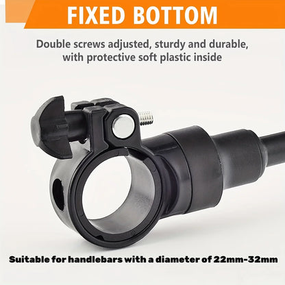 Bike Handlebar Mirrors - Rotatable and Adjustable Wide Angle Rearview, Shockproof Convex Universal Cycling Mirror