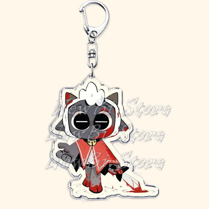 Funny Dark Video Game Sheep Keychain – Cute Lamb & Goat Bag Accessory Gamer Gift