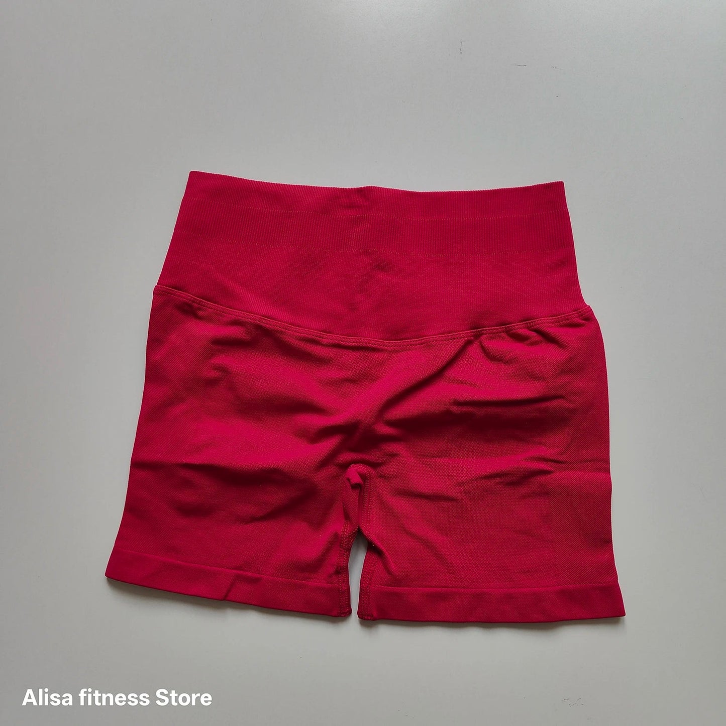 High Waisted Yoga Shorts - Seamless Tummy Control Fitness Shorts for Running, Workout & Activewear