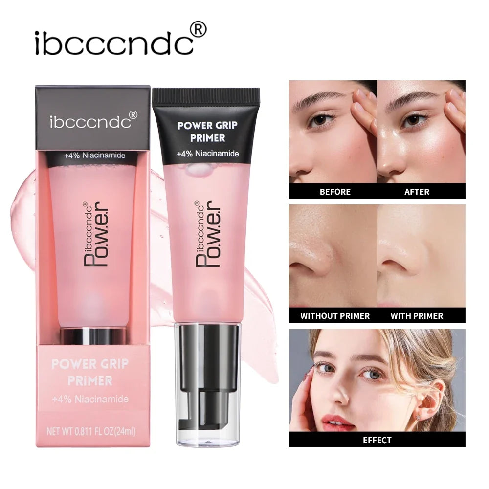 24ml Power Grip Primer Gel - Hydrating Makeup Base for Smooth Skin, Invisible Pore Blurring & Long-Lasting Makeup Hold