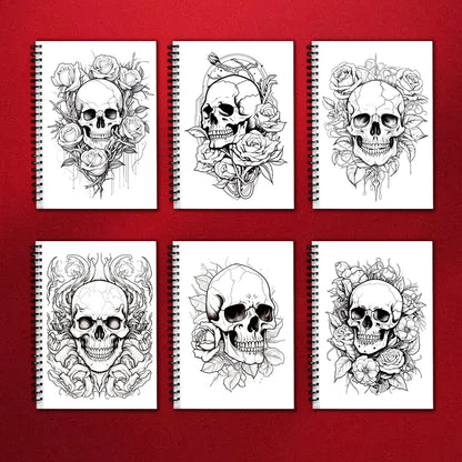 Adult Coloring Book 30-Sheet Spiral Bound 11.2 x 8.3 Inch - Thick 100GSM Paper for Relaxation, Creative Art & Gifting