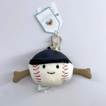 Cute Golf Ball Plush Keychain - Grape Jellyfish Hippo Elephant Bag Charm Mini Plush Toy Collection