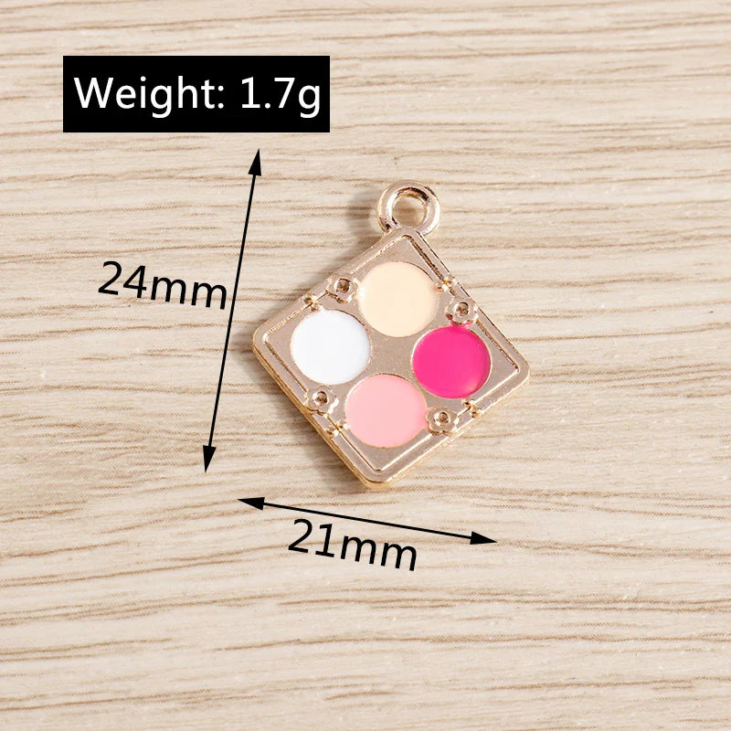 10PCS Cute Enamel Lips & Lipstick Charms – Pendants for Jewelry Making, Earrings, Necklaces & Bracelets DIY Crafts