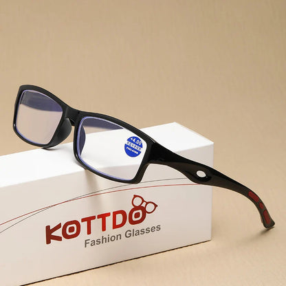 Fashion Sport Reading Glasses for Men & Women – Non-Slip Anti-Blue Light, High Definition Computer Eyewear, Diopter +1.0 to +4.0