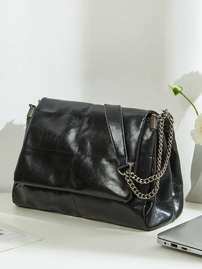 2024 Women's Large Capacity Chain Tote Bag – High-End Commuting Bag, Fashionable Single Shoulder for Spring/Summer