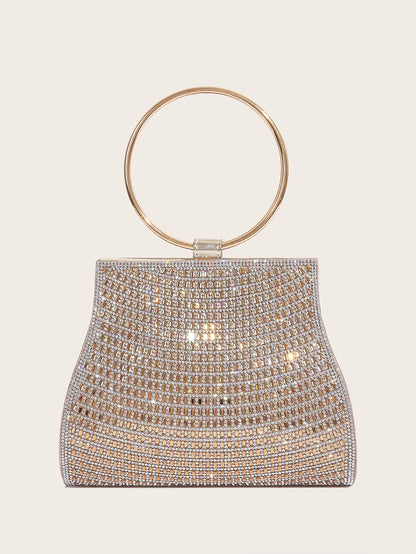 Women’s Rhinestone Diamond Evening Bag – Bridal Clutch Purse for Party, Wedding & Special Occasions