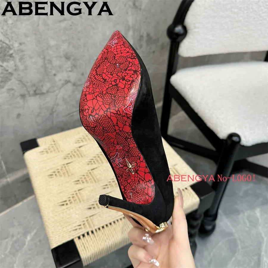 Women’s Pointed Toe Stiletto Heels - Sexy Thin High Heel Gladiator Dress Shoes for Summer Fashion