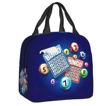Bingo Queen Insulated Lunch Bag - Waterproof Thermal Cooler Tote for Work, Office & Picnics