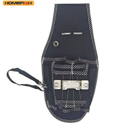 HOMEFISH Tool Bag - Waist-Hung Drill Holster with Multifunctional Pockets for Electrician & Repair Work