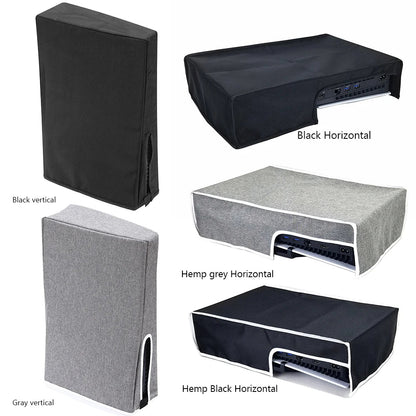 PS5 Slim Console Dust Cover – Waterproof Protective Sleeve for Vertical/Horizontal Use, Dust Proof Case for PlayStation 5 Slim