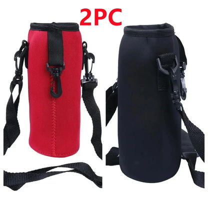 1000ML Neoprene Insulated Bottle Cooler Sleeve - Portable Carrying Case for Camping, Hiking & Sports Water Bottles