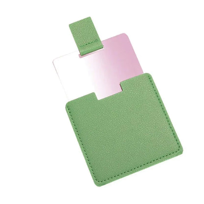 Ultra-Thin Stainless Steel Makeup Mirror - Mini Portable Pocket Hand Cosmetic Mirror & Personalized Beauty Gift