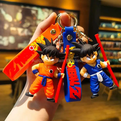 Dragon Ball Z Keychain – Super Saiyan Goku, Bulma, Broly, Piccolo & Majin Buu Car Pendant Toy Gift for Kids