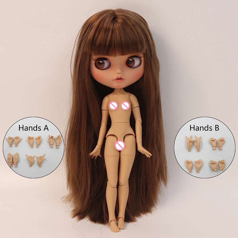 ICY DBS Blythe 1/6 BJD Doll – 30cm Tan Skin Matte Face Jointed Body, Anime Girl Toy Gift