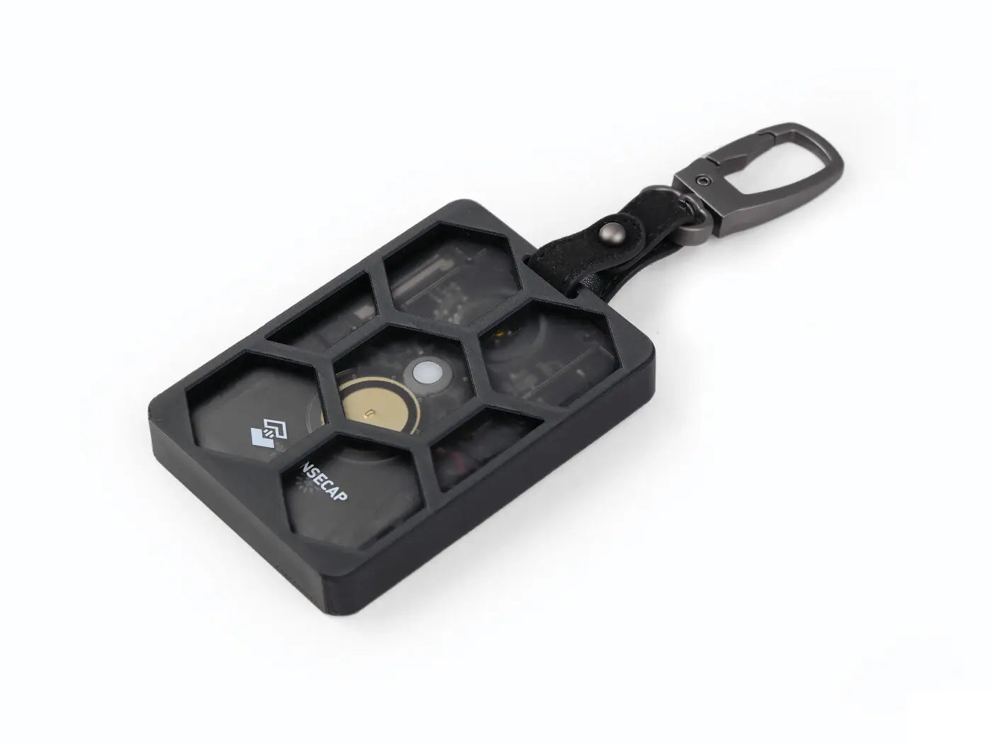 SenseCAP Meshtastic LoRa T1000E Protective Case - Leather Keychain Cover for Card Tracker