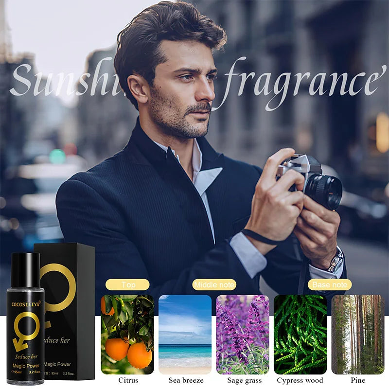 90ML Pheromone Perfume for Men — Seductive Long-Lasting Body Spray to Attract Women, Charming Flirting Fragrance