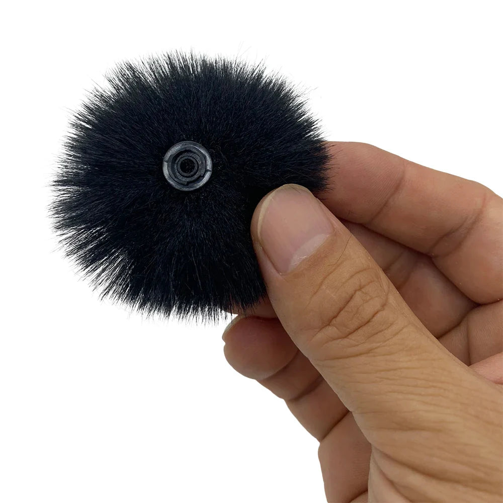 Universal Furry Dead Cat Windscreen – Lavalier Microphone Wind Muff for DJI Mic & Blue Mantis