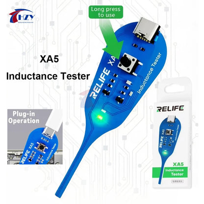 RELIFE XA5 Inductance Tester - Non Contact Electromagnetic Fault Detector for Phone PCB Motherboard Repair Diagnostics