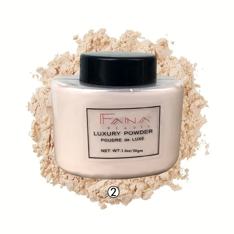 Luxury 4 Color Face Powder Foundation - Oil Control Loose Setting Powder for Women Makeup & Beauty Application